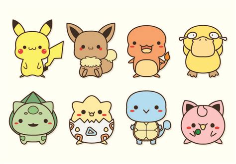 Set Of Pokemon Icons | Pegatinas bonitas, Pokemon, Pokémon bebé