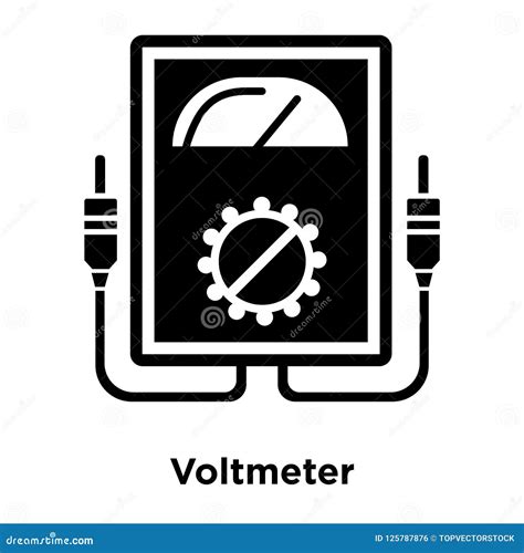 Voltmeter Icon Vector Isolated on White Background, Logo Concept Stock Vector - Illustration of ...