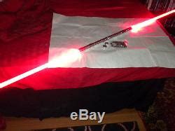Darth Maul Style Red Double Lightsaber Staff New Dueling Fx From Ultrasabers