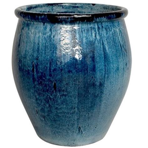 large-ceramic-planter-blue | Pflanzenkübel, Außenbrunnen, Blumentopf keramik