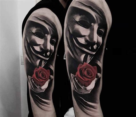 V for Vendetta tattoo by Marcin Sokolowski | Photo 23866