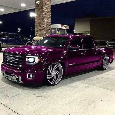 Pin by Tina Hutsell on Purple passion | Lowrider trucks, Dropped trucks ...