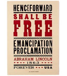 Gail Anderson + Emancipation Proclamation Stamp Abraham Lincoln, Usps Stamps, Letterpress Poster ...
