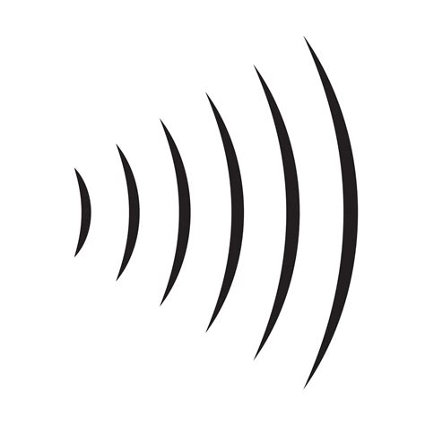 sound radio wave icon vector wifi sound signal connection for graphic design, logo, website ...