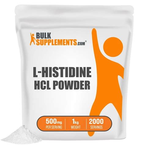 BulkSupplements.com L-Histidine HCl Powder - Histamine Intolerance ...