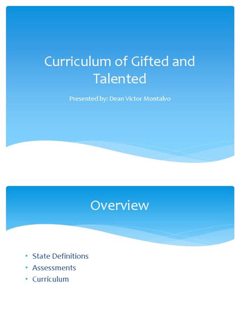 Curriculum of Gifted and Talented | PDF | Intellectual Giftedness ...