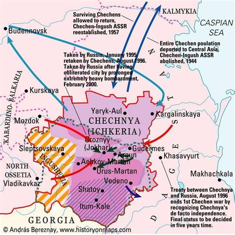 Chechnya | Geografisch, Asien, Historisch