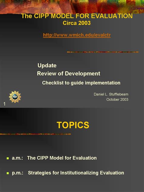 CIPP Model For Evaluation | PDF | Evaluation | Cognition