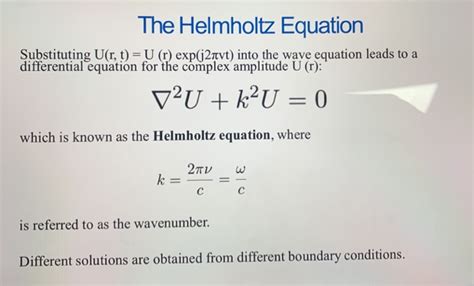 Solved The Helmholtz Equation Substituting U(r, t) = U (r) | Chegg.com