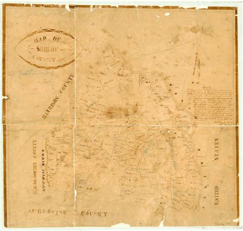 Map of Shelby County - The Portal to Texas History