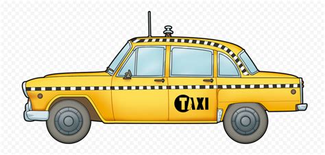 Cartoon Taxi Clipart Yellow Car Taxi Clipart Cartoon - vrogue.co