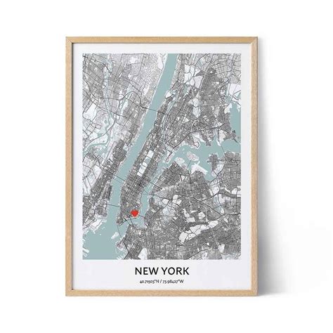 New York City Map Poster - Your City Map Art - Positive Prints