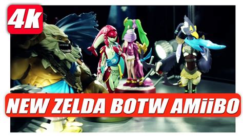 ALL NEW ZELDA BOTW CHAMPiONS AMiiBO Close Up in 4K - YouTube