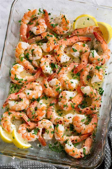 Baked Shrimp (with Garlic Lemon Butter Sauce) - Cooking Classy