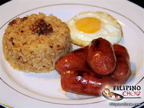 Longsilog (Sausage with Garlic Rice and Fried Egg) - Filipino Chow's Philippine Food and Asian ...