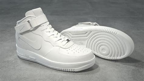 3D model Nike Air Force 1 Mid white VR / AR / low-poly | CGTrader