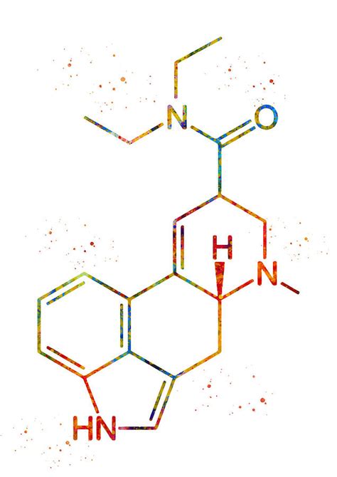 LSD Molecule Digital Art by Erzebet S - Fine Art America