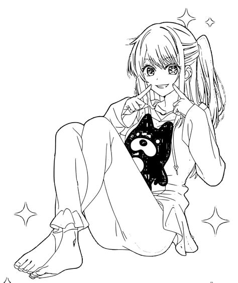 Cute Ruby Hoshino coloring page - Download, Print or Color Online for Free