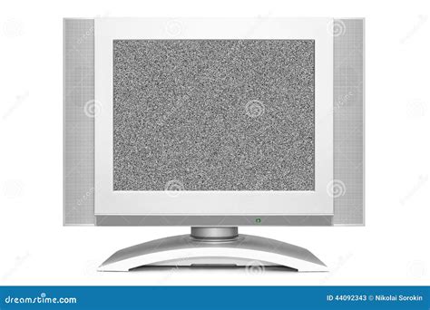 Noise on TV screen stock image. Image of broadcasting - 44092343