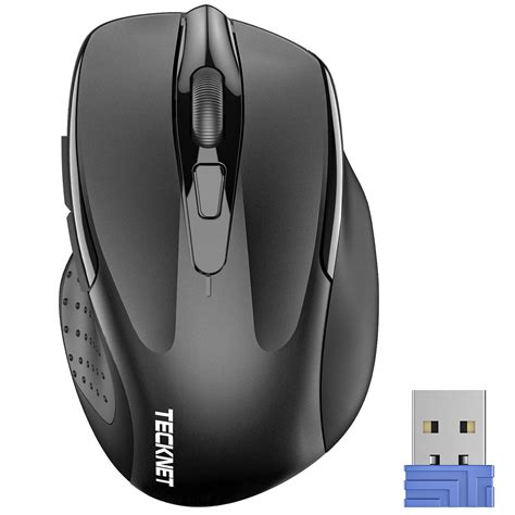 TECKNET Wireless Mouse, 2.4G Ergonomic Optical Mouse, Computer Mouse ...