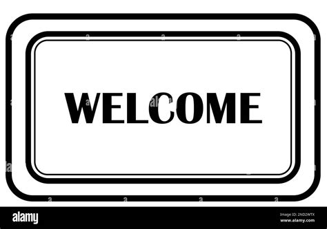 Welcome Mat Clipart Black And White