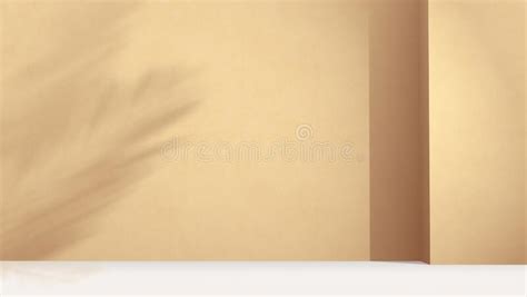 Ray of Light on the Beige Wall. Abstract Background, Scene for Product Display Stock Vector ...