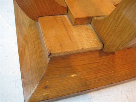 Vintage Glass Top Table #1 | * Appears to be blonde oak with… | Flickr