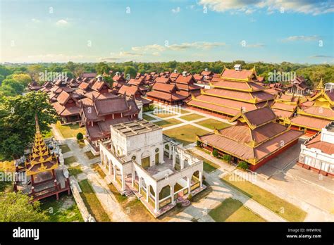 Mandalay palace of Mandalay, Myanmar Burma Stock Photo - Alamy