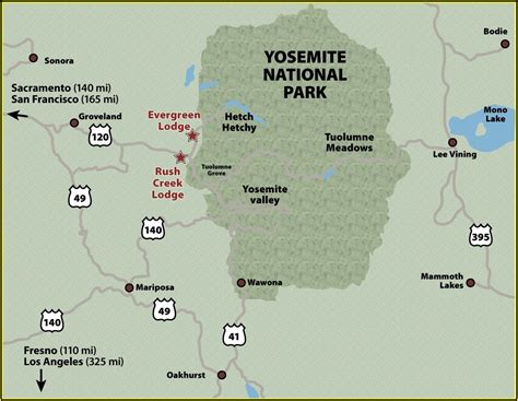 Map Of Yosemite National Park Campgrounds - Map : Resume Examples # ...