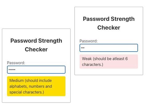 jQuery Password Strength Checker - Phppot