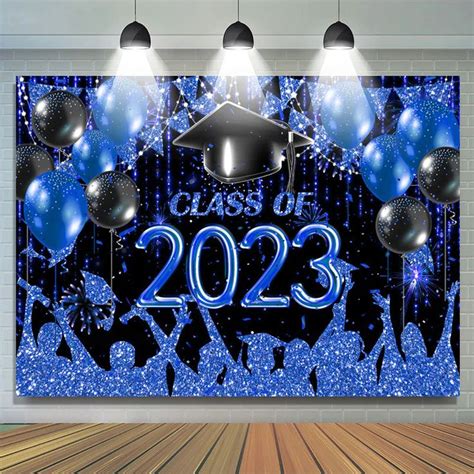 Hat Celebrate Graduation Class Of 2023 Backdrop in 2023 | Graduation party backdrops, Graduation ...