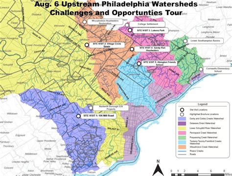 Philadelphia suburbs map - Map of Philadelphia suburbs (Pennsylvania - USA)