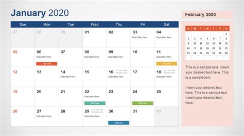 Powerpoint Calendar Template