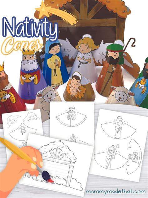 Nativity Characters Printables - Christmasforcoloring