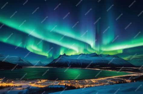 Premium Photo | Northern Lights in the sky beautiful optical phenomenon ...