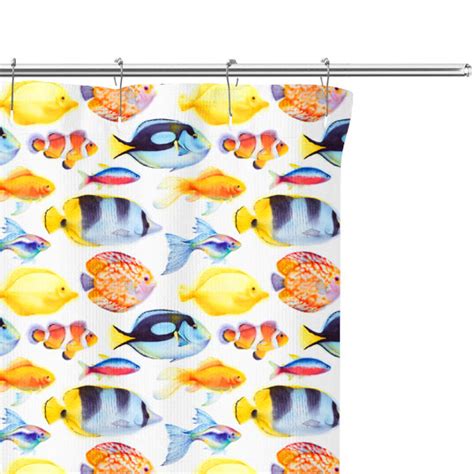 Tropical Fish Watercolor Shower Curtain | Only Shower Curtains