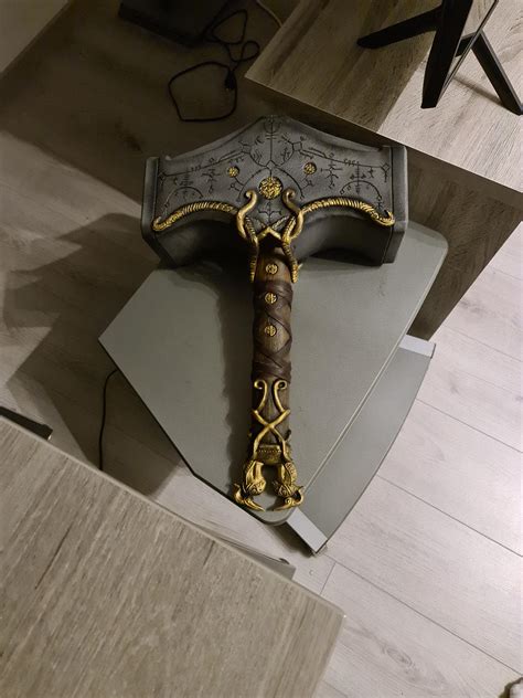 Real life Mjolnir replica : r/GodofWarRagnarok