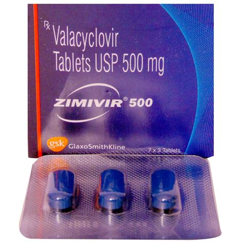 Valacyclovir Tablets 500 mg, Glaxo SmithKline Pharma, Rs 124 /strip | ID: 22488063162