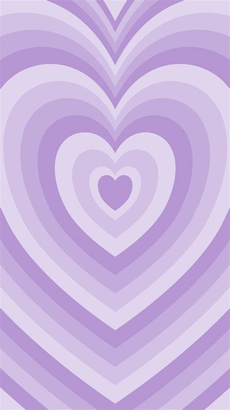 Pastel Purple Heart Phone Wallpaper