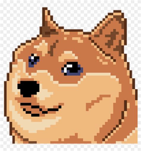 Pixelated Pixelart Freetouse Doge - Doge Pixel Art, HD Png Download ...