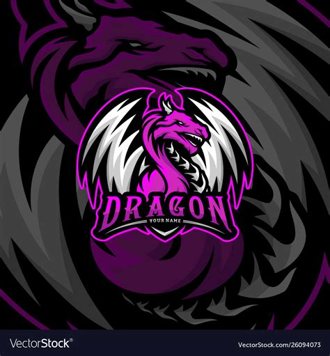 Premium Vector Purple Dragon Mascot Esport Logo For Game Team | vlr.eng.br