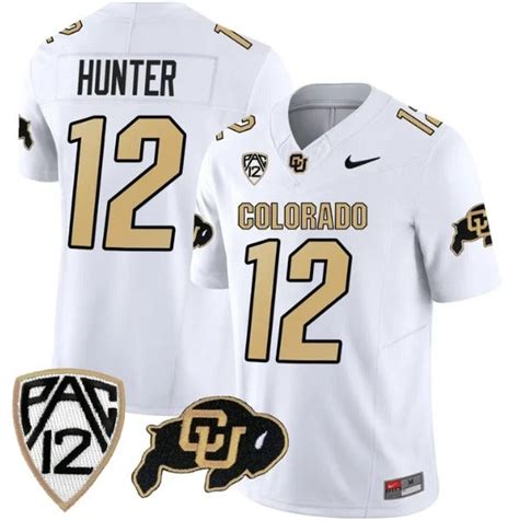 Men’s Colorado Buffaloes #12 Travis Hunter Game College Football Jersey ...