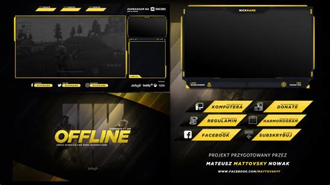 FREE TWITCH OVERLAY TEMPLATE 2018 #3 :: Behance