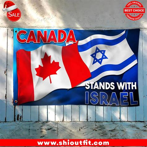 Canada Stands With Israel Flag - Shioutfit