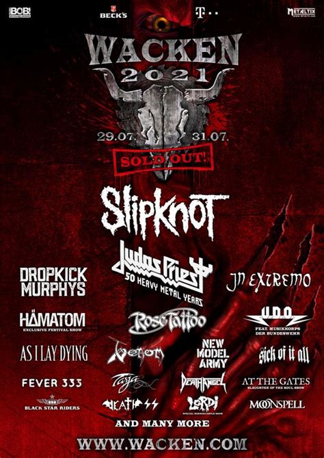 SLIPKNOT, AT THE GATES & DEATH ANGEL Added To Wacken Open Air 2021