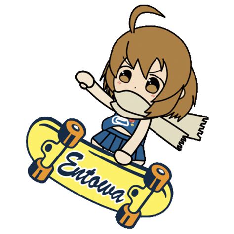 Girl Skateboard Sticker by Entowa's for iOS & Android | GIPHY