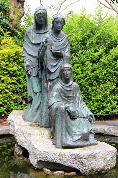 Three Fates sculpture by Joseph Wackerle at St Stephen's Green. Dublin, Ireland.