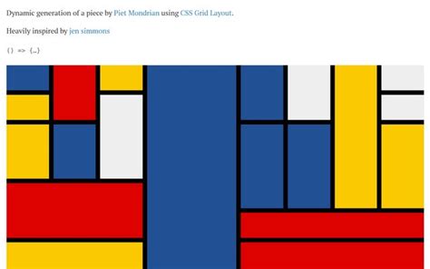 CSS Grid Mondrian / Tom MacWright | Observable