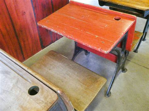 Vintage Wooden School Desks Free Stock Photo - Public Domain Pictures