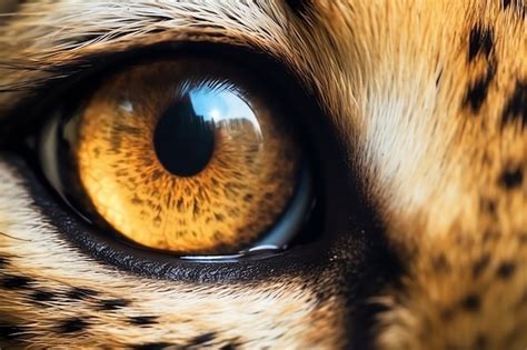 Premium AI Image | Cheetah Eye close up view